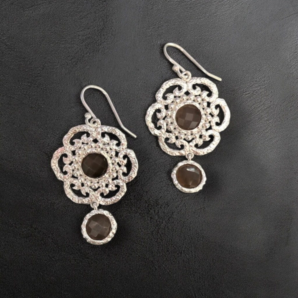 Chocolate Mondstein Ohrhänger