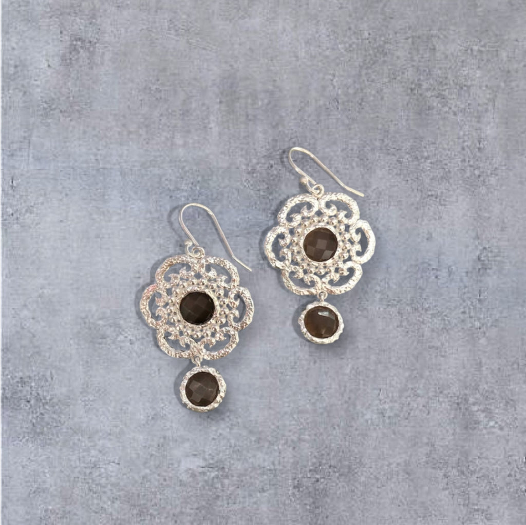 Chocolate Mondstein Ohrhänger