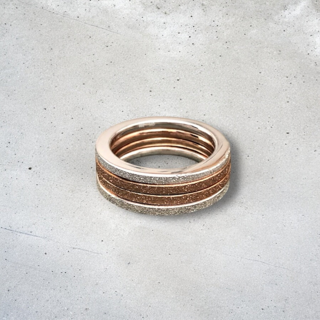 4-in-1 Ring / Glitzer Look