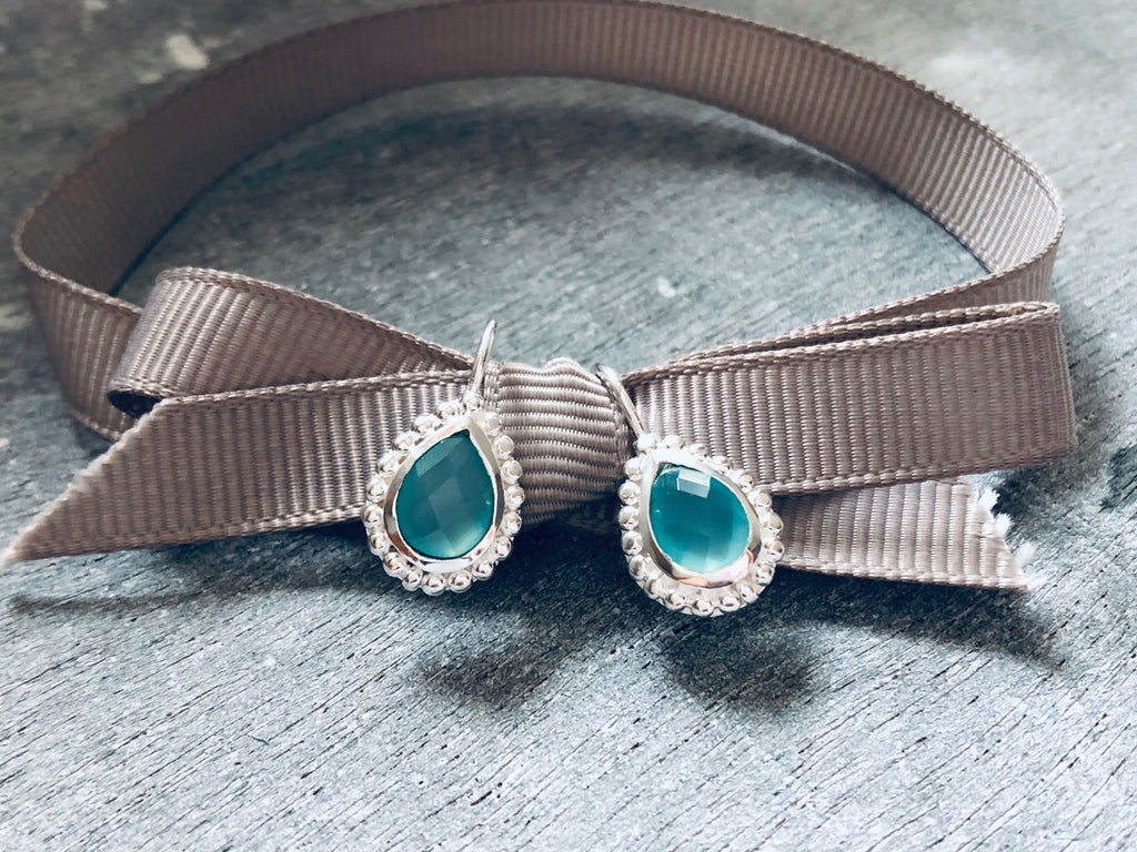 Ohrhänger Aqua Achat