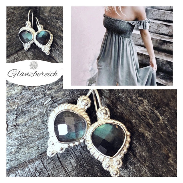 Ohrhänger Labradorit