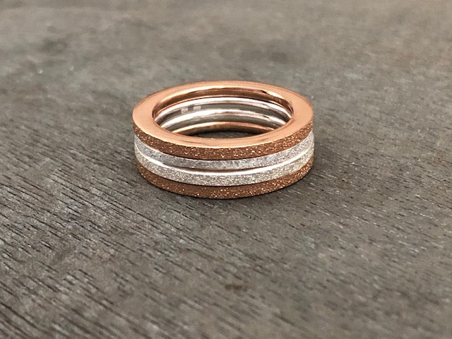 4-in-1 Ring / Glitzer Look