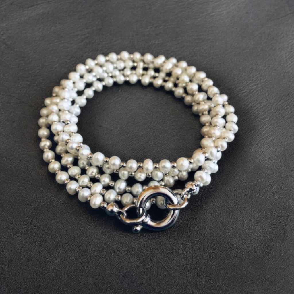 Süsswasserperlen-Armband/Kette