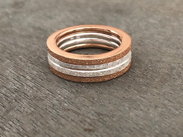 4-in-1 Ring / Glitzer Look