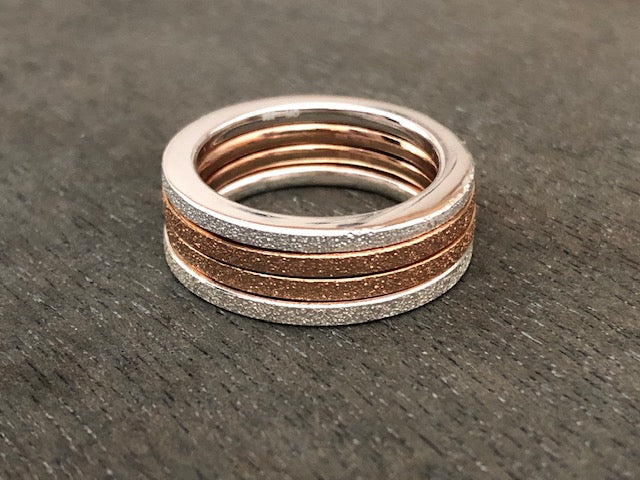 4-in-1 Ring / Glitzer Look